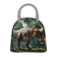 thumbnail image 1 of Fotbe Green Forest Dinosaur Bolsa de Almuerzo con Estampado, Lonchera Aislada, Contenedor de Comida Reutilizable Tipo Cooler a Prueba de Fugas, 1 of 6