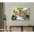 thumbnail image 2 of wall26 Canvas Print Wall Art European Cafe Restaurant Terrace Patio Food Cityscape Photography Modern Art Rustic Scenic Relax/Calm Multicolor Ultra for Living Room, Bedroom, Office - 12"x18&quot, 2 of 5