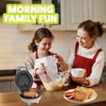 thumbnail image 2 of Mini Apple Waffle Maker- Back to School Breakfast Fun for Kids, Adults w Individual 4 Inch Waffler Iron, Electric Non Stick Baker- Kitchen Appliance w Recipe Guide, For College Dorms or Teacher Gift, 2 of 6