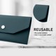 thumbnail image 2 of Solución de gestión de efectivo, billetera reutilizable con sobres para efectivo para elaborar presupuestos, organizador de dinero impermeable de cuero sintético de primera calidad con diseño de, 2 of 7