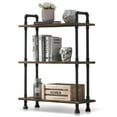 thumbnail image 4 of Ivinta Industrial Bookshelf 3-Tier, Rustic Storage Shelf, Display Shelf for Home Office Decor, 4 of 6
