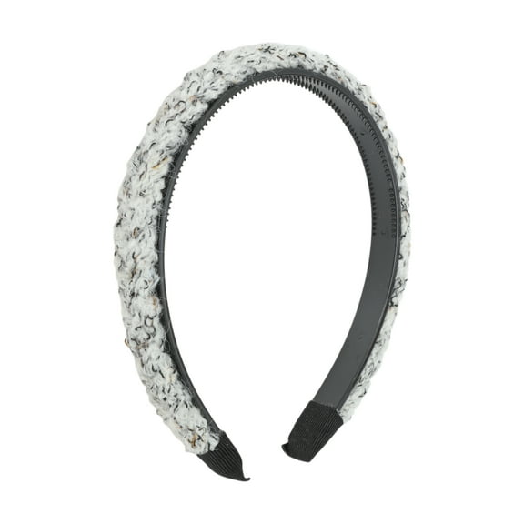 Unique Bargains 1 Pc Headband Cable Knit Hair Accessories for Women White