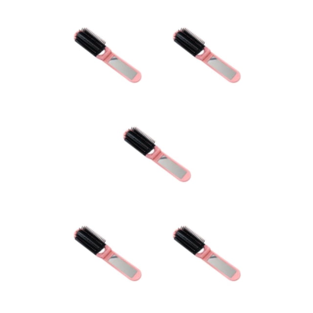 Guardurnaity Peine de viaje Espejo Cepillo de pelo plegable Profesional ABS Estilismo Belleza Gimnasio Type2 NO2