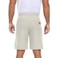 thumbnail image 5 of GIRUNS Men's Shorts Summer Beach Casual Elastic Waist Drawstring Shorts Grey S, 5 of 7
