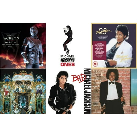 History: Past Present & Future Book 1 & Number Ones & Thriller (25Th Anniversary Legacy Edition) & Dangerous & Bad & Off The Wall [CD Bundle]