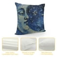 thumbnail image 4 of PRATYUS Sun and Moon Throw Pillow Covers for Sofa Travel, Hippie Starry Sky Pillow Covers Boho Stars Galaxy Decorative Pillow Covers, Sparkle Stars Universe Cushion Cases, Black Blue Red White, 4 of 5