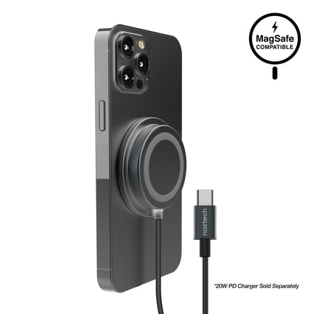 UPC: 0633755154386 | Naztech Alloy Magnetic 15W Wireless Fast Charger Black (15438-HYP)
