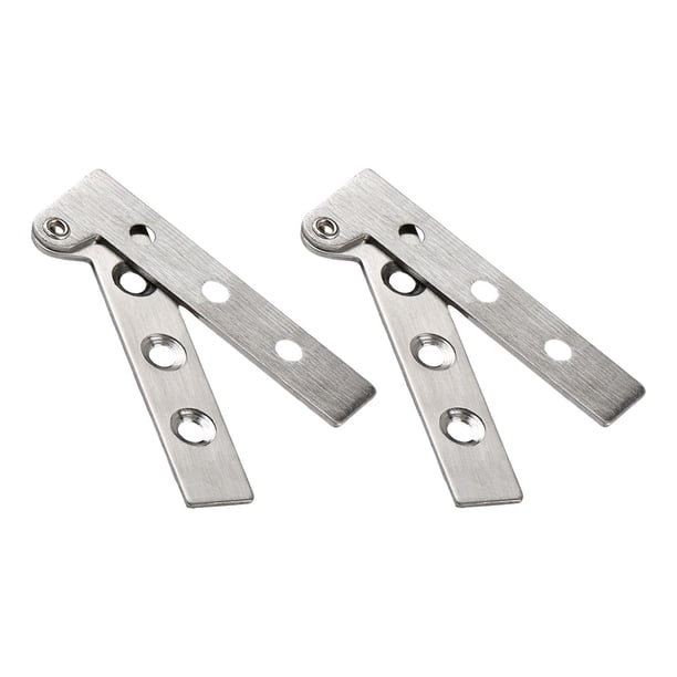 Bisagras de puerta de acero inoxidable, bisagras de gabinete de alta resistencia giratorias de 360 degree, bisagras de siete formas para cocina, 2 uds. S