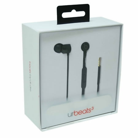 Beats UrBeats3 Earphones with 3.5mm Plug - Black (Refurbished) - Walmart.com