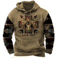 thumbnail image 3 of Sudadera con capucha retro para hombre, diseño indio, estampado 3D, manga larga, para deportes al aire libre, tendencia informal, otoño, gran tamaño, para hombre, 3 of 5