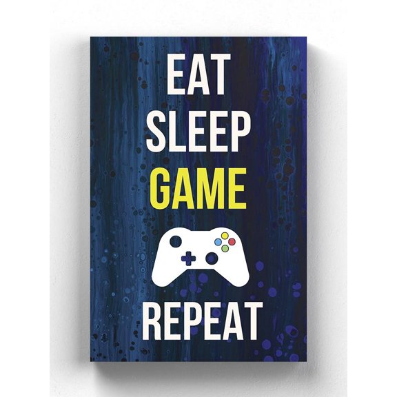 Gamer At Play V Wrapped Canvas -Annie Warren Designs,