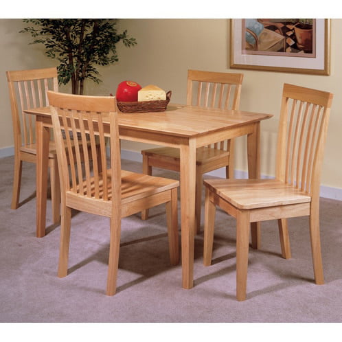 Natural Finish Wood Dining Table, Natural Wood Finish Dining Table