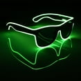 thumbnail image 5 of Ludlz LED EL Wire Glasses Light Up Glow Sunglasses Eyewear Shades for Nightclub Party, 5 of 8