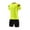 #02 Yellow, variant on Busydd Unisex Boys Girls Workout Sets 4-16 Years Solid Color Short Sleeve Round Neck Tops and Shorts 2 Piece Sets Casual Breathable Sporty Summer Outfits Teen Toddler Boy Clothes