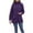 Purple, variant on Womens Thicken Puffer Winter Coat Insulated Hooded Parka Jacket Warm Mid-Length Winter Windproof Coat with Pockets