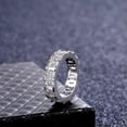 thumbnail image 4 of 5.5mm White Cz Elegant Band Women's White Gold Filled Wedding Engagement Jewelry, 4 of 6