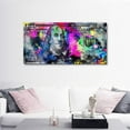 thumbnail image 3 of HFDF Abstract Creative Money Pop Art Prt Contemporary Entrepreneur spirational 100 Bill Dollar Giclee Canvas Wall Art Patg Positive Modern Art for Bedroom Dng Room Easy to Hang- 10x8inch Unframed, 3 of 6
