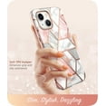 thumbnail image 5 of i-Blason Cosmo - Protective case for cell phone - polycarbonate, thermoplastic polyurethane (TPU) - marble pink - 6.1" - for Apple iPhone 14, 5 of 7