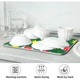 thumbnail image 6 of SKYSONIC Dish Drying Mat for Kitchen Counter Umbrellas and Ladybug Eco Friendly Drying Mat - Easy to Clean Heat Resistant Dish Mat - 18x24, 6 of 6