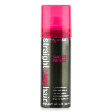Straight Sexy Hair Smooth Protect Flat Iron Hairspray Size