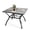 Black, variant on CHINNLUU Patio Outdoor Dining Table, Wood-Grain Patio Square Table with Umbrella Hole, All-Weather Metal Dining Table for Party, Lawn & Garden - (37.8“ x 37.8”Natural)