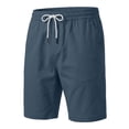 thumbnail image 6 of Afuyipoi Mens Cargo Shorts,Outdoor Straight Leg Drawstring Waist Casual Shorts Navy 2XL, 6 of 7