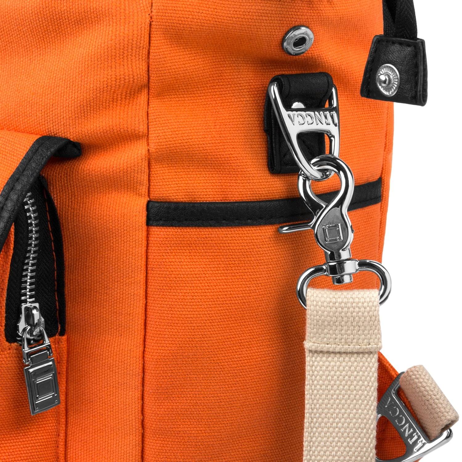Versatile Canvas Backpack with Top Handle – Unisex Square Design for School, Travel, and Daily Use
