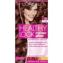 L'Oréal Paris Healthy Look Crème Gloss 5R Medium Red Brown Non-Permanent Hair Dye