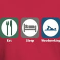 thumbnail image 3 of CafePress - Eat Sleep Woodworking Dark T Shirt - Men's Classic Graphic Cotton T-Shirt, 3 of 4