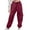 Wine, variant on Atogsazn Kids Boys Girls Cargo Sweatpants Children Jogger Elastic Waist Pants with Drawstring Athletic Clothes Black 7-8 Years