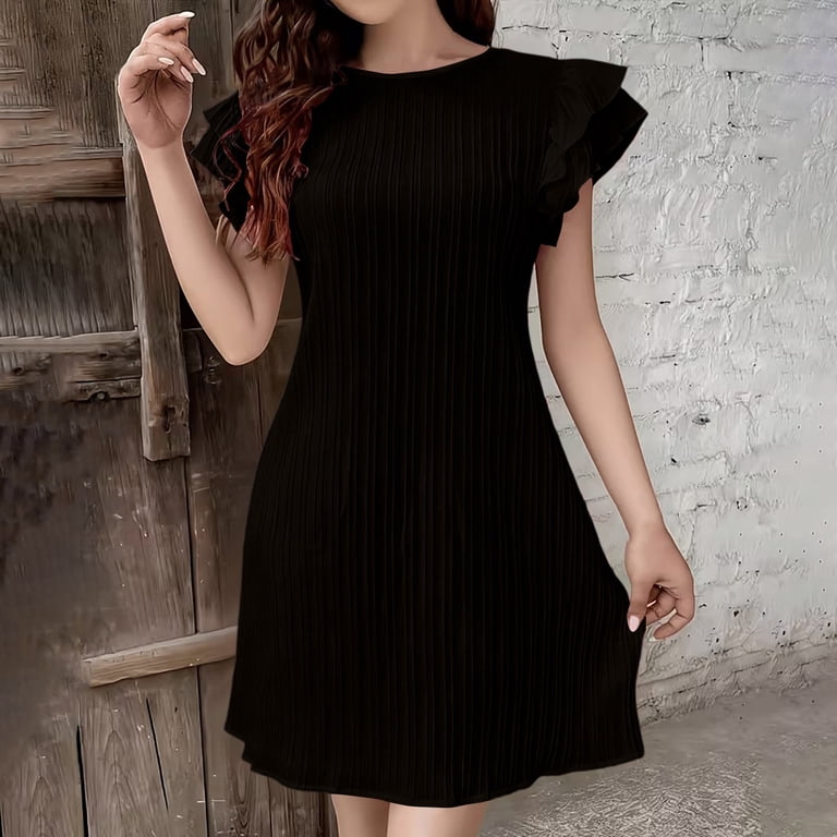 black knee length dress formal Black Knee Length Satin with Flowers Party Dress, Black Short Prom Dress  Homecoming Dress