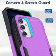 thumbnail image 5 of Decase Heavy-Duty Rugged Case for Samsung Galaxy S23 FE,Dual Layer Military Grade Drop Protection Anti-Fingerprint Anti-Scratch Hard Back Cover Silicone Bumper Shockproof Protective Case,Purple, 5 of 5