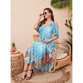 thumbnail image 5 of VEPKUL Womens 2025 Plus Size Cold Shoulder Dress Casual Loose Sundress Summer Beach Maxi Dresses with Pockets, 5 of 8
