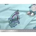 thumbnail image 3 of Soimoi Georgette Viscose Fabric Floral & Paisley Block Print Fabric by The Yard 42 Inch Wide, 3 of 3
