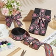 thumbnail image 3 of 10Yards Jacquard Ribbon 1-7/8 Inch Wide Flat Embroidery Polyester Ribbons Floral Woven Trim Boho Lace Fabric, 3 of 10