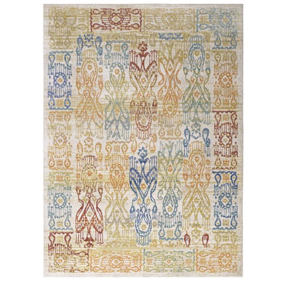 Ergode Solimar Distressed Southwestern Aztec 4x6 Area Rug - Multicolored