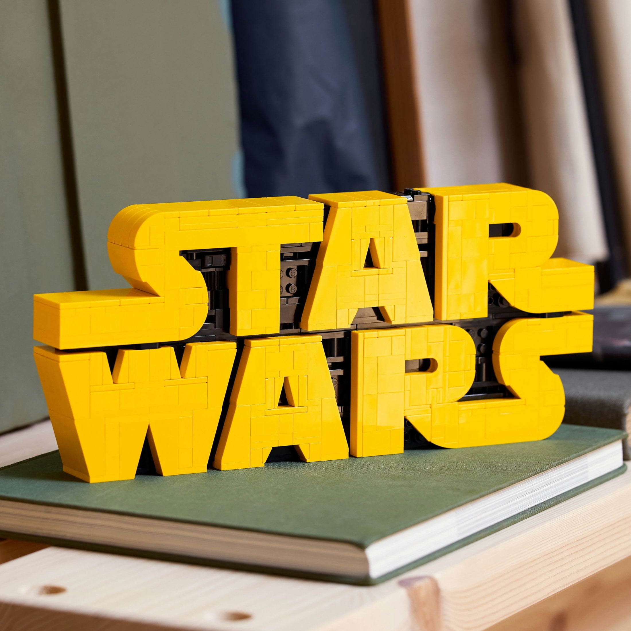 LEGO Star Wars Brick-Built Star Wars Logo - Building Blocks for Adults 18+ - Collectible DIY Model Kit - Unique Gift For Men and Women - Home Decor Idea for Fans of the Movie Series - 75407