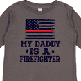 thumbnail image 4 of Inktastic Fireman Daddy is a Firefighter Boys or Girls Long Sleeve Toddler T-Shirt, 4 of 5