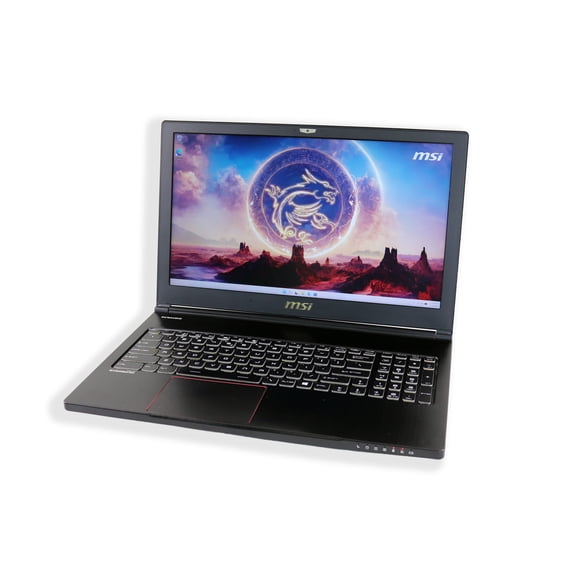 Pre-Owned MSI GS63 15.6" FHD Gaming Laptop, Intel Core i7-8750H, 16GB RAM, 1TB HDD, 256GB SSD, NVIDIA GeForce GTX 1060