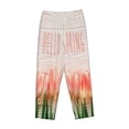 thumbnail image 4 of Xecao Hello Spring Women's Straight Lounge Pajama Pants: The Epitome of Relaxed Sleepwear, 4 of 9