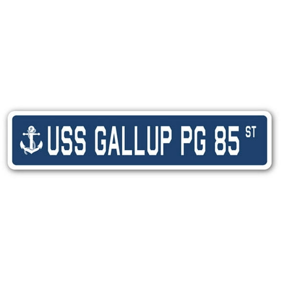 USS GALLUP PG 85 Street Sign us navy ship veteran sailor gift