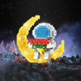thumbnail image 1 of Building Blocks Astronaut Model with Light STEM Building Toy, Micro Blocks for Kids or Adult Gifts, Spaceman on The Moon Mini Bloc 1501 0, 1 of 4