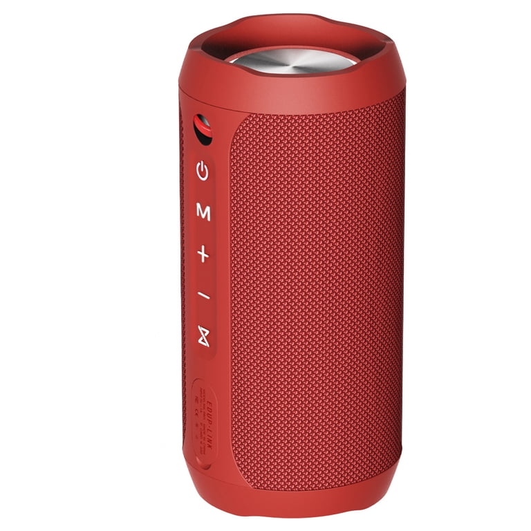 EDUPLINK Bluetooth Speakers - Portable Speaker, Waterproof, Red