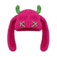 thumbnail image 2 of Knit Beanie Hats Cute Bunny Long Ears Funny Hat Winter Cap Warm Knit Rabbit Crochet Skull Cap Outdoor Slouchy Hat ski hat, 2 of 8