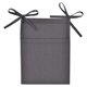 thumbnail image 1 of Bolsa de Almacenamiento Colgante para Cama de Bebé, Organizador de Cuna, Almacenamiento de Pañales, Bolsas para Tienda de Pañales, para Juguetes, Paña Gris Sunnimix Organizador de cabecera, 1 of 8