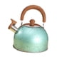 thumbnail image 5 of Hervidor de agua con Audible de 2L, tetera con mango de madera, utensilios de cocina, tetera de acero inoxidable para cocinas de inducción de Verde perfecl Tetera silbante, 5 of 8