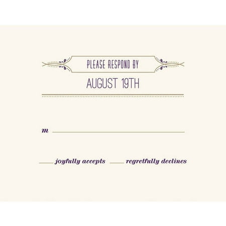 Flourishing Fleur de Lis Standard RSVP