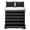Black, variant on Twin Quilt Set 68''x86'', Black White Geometric Lightweight Summer Bedspread Coverlet Set with 2 Pillow Shams, Modern Striped Plaid Abstract Art Breathable All Season Quilt Bedding for Dorm/Bedroom