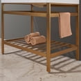 thumbnail image 6 of Merano 36" Single Stainless Steel Vanity Console in Brushed Gold with Aosta White Stone Countertop and Mirror, 6 of 6