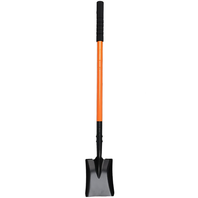 Pala cuadrada Pragmatist 110 cm con mango metálico naranja